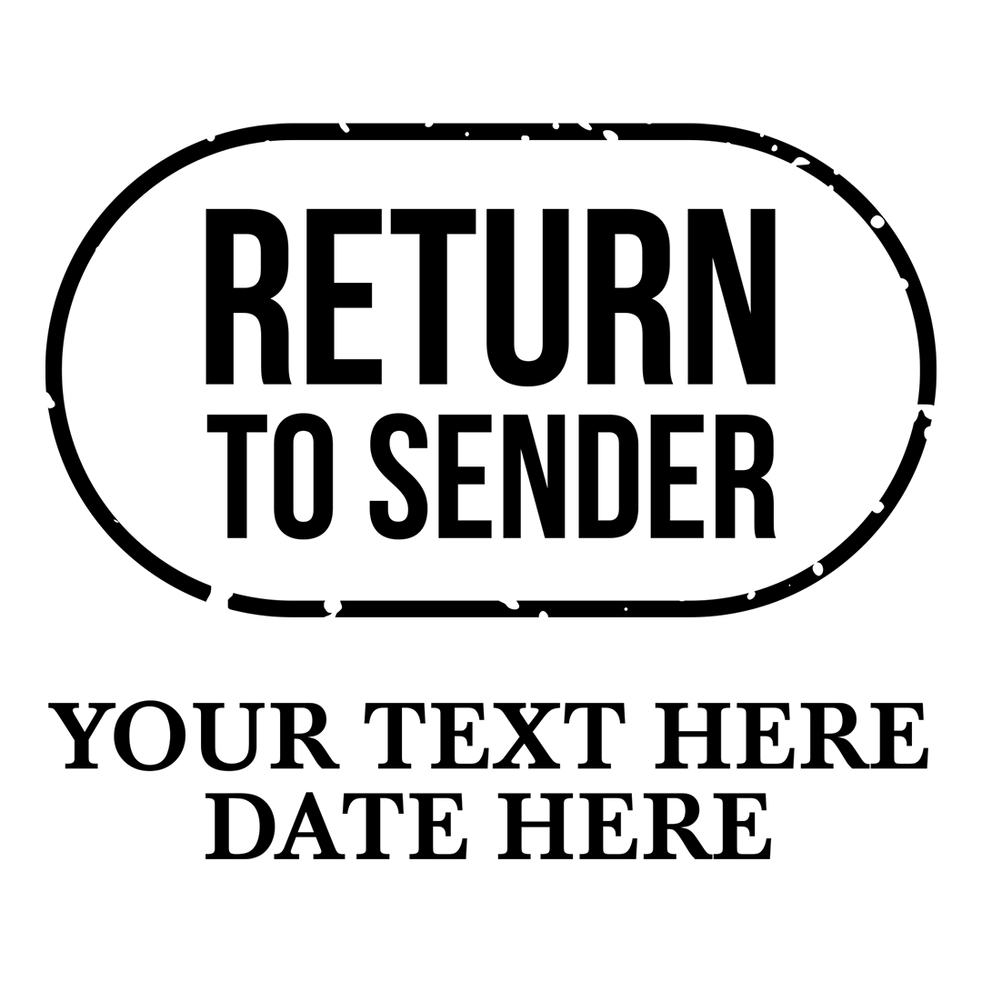 Return to Sender Oblong